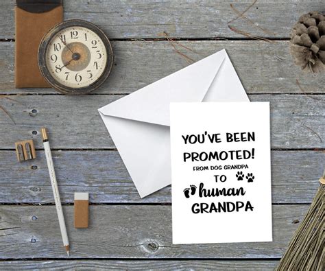 New Grandpa Card Pregnancy Announcement Youve Been Etsy