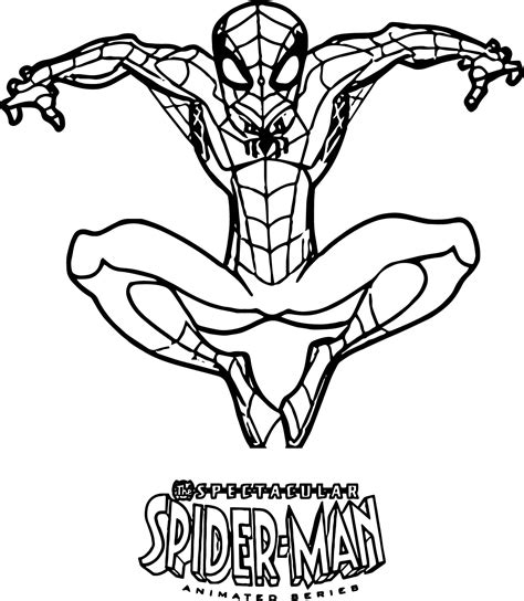 Spiderman Printable Coloring Page