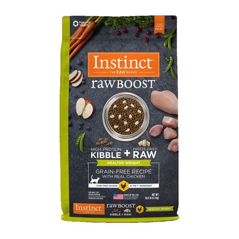 And 23% of fruits and vegetables as well as nutritious. Nature's Variety Instinct Raw Boost Healthy Weight Grain ...