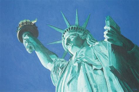 Statue Of Liberty Painting By Alan Wilkinson