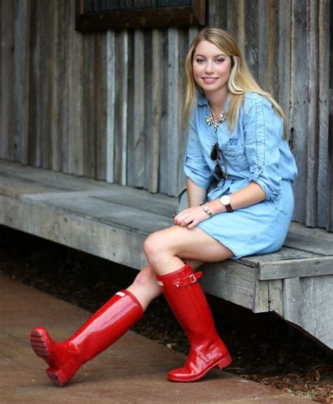 Nice Girls Wearing Wellingtons 143 Boots Hunter Boots Rubber Boots