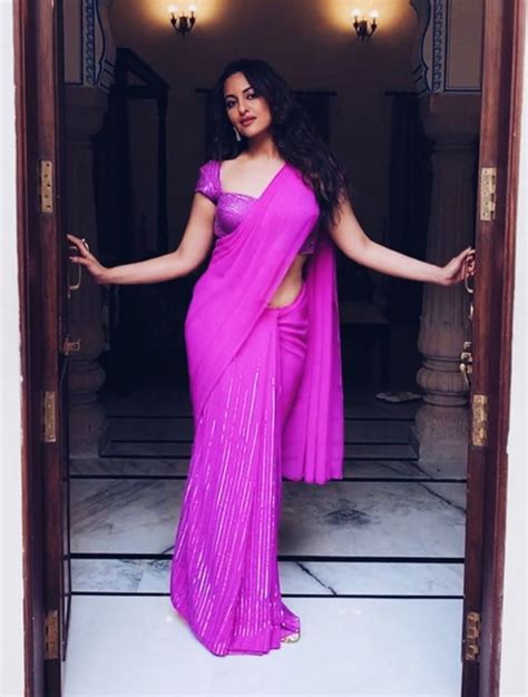 On Sonakshi Sinhas Birthday Her Sexiest Saree Looks Because She