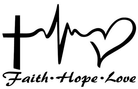 359 Faith Hope Love Vinyl Decal Sticker Car Window Wall Bumper