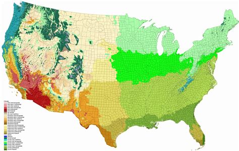 Detailed Climate Map Of The United States Vivid Maps