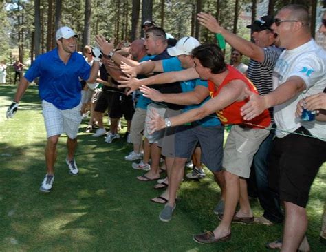 Tim Tebow High Fives The Crowd During His Play At The Celebrity Tahoe