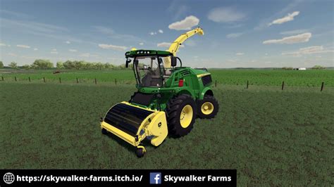 Selbstfahrende Feldhäcksler Der Serie John Deere 9000 V10 Landwirtschafts Simulator 22 Mod
