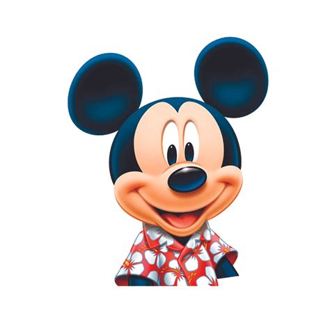 Mickey Mouse Hawaiian Cartoon Characters Decors Wall Sticker Art Design