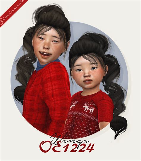 Pin On Cute Hairstyles For Kids Sims4
