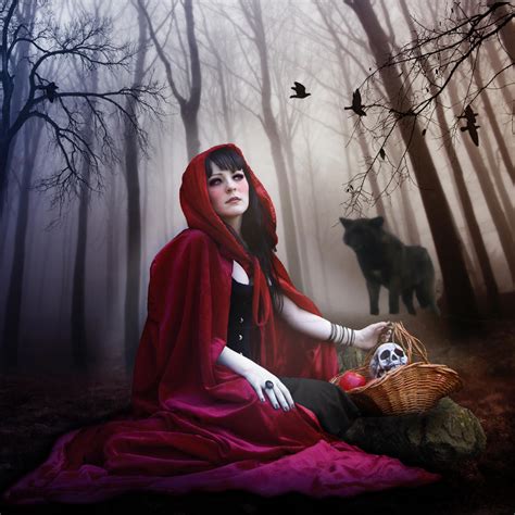Red Riding Hood And The Big Bad Wolf By Naomiyvette On Deviantart