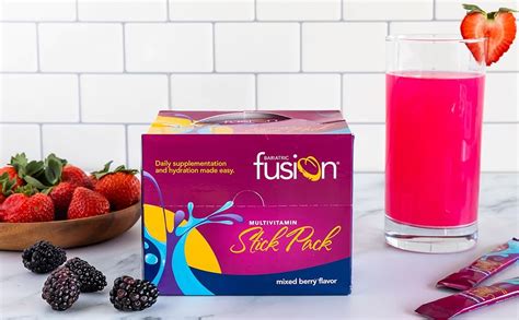 Bariatric Fusion Multivitamin Stick Pack Mixed Berry For Post Surgery