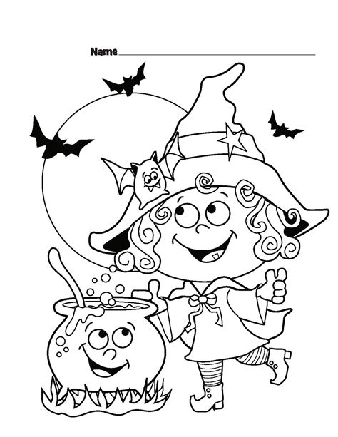 Free Printable Witch Coloring Page Crafts And Worksheets For