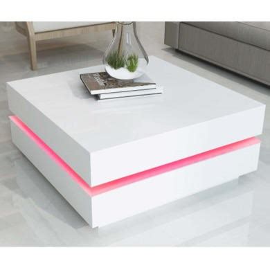 Looks great with our martini bar and white leather furniture. High Gloss White Coffee Table with LED Lighting - Tiffany ...