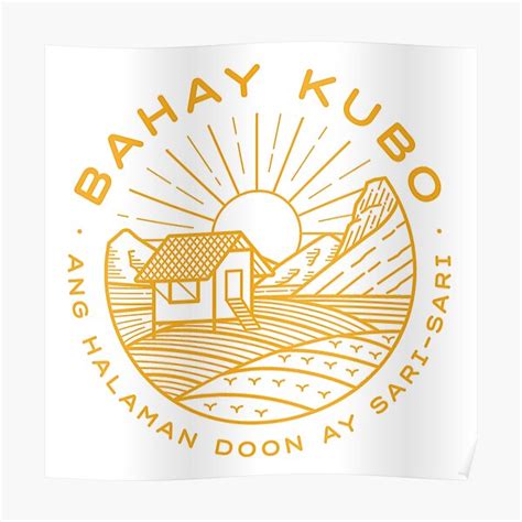 Bahay Kubo Poster For Sale By Enelikha Redbubble