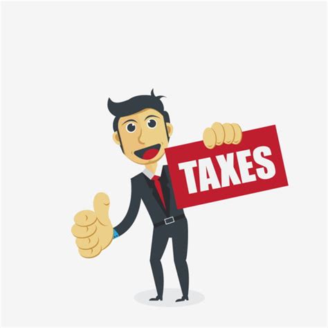 Tax Cartoon Clipart Hd Png Cartoon Businessman Illustration With Taxes