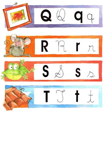 Fichas Coloridas Ilustradas Com O Alfabeto Atividade Para