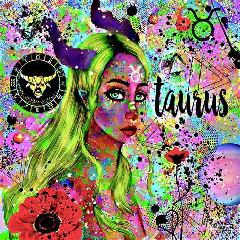 Taurus Zodiac Art Digital Art By Lauries Intuitive Fine Art America
