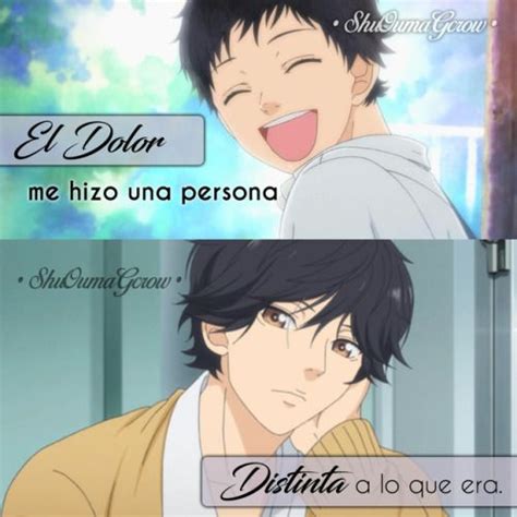 Anime Frases Anime Frases Sentimientos ShuOumaGcrow Ao Haru Ride