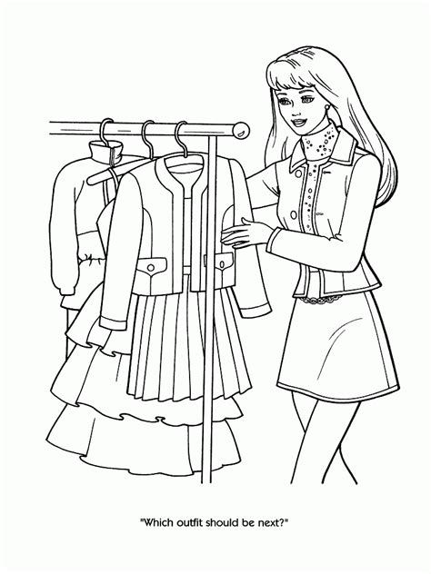 69 barbie printable coloring pages for kids. Fashion Coloring Pages For Teenager - Coloring Home