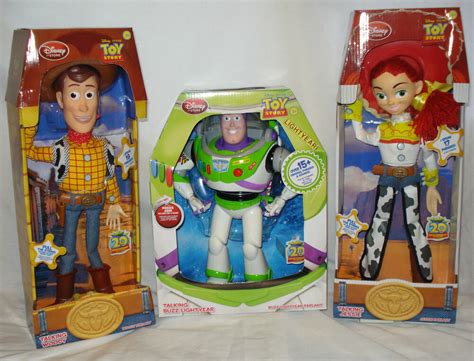 Disney Toy Story Lot Of 3 Talking Woody Jessie Buzz Lightyear Action