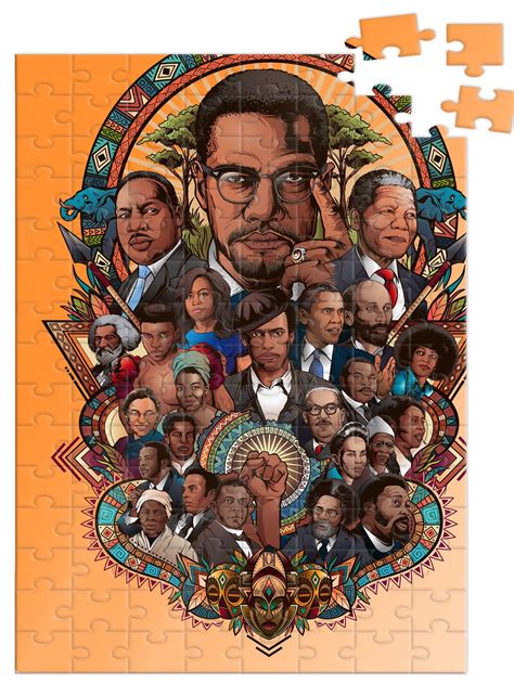 Preschool geography exercise puzzle map for early education of toddlers map puzzle: Black History is Our History Puzzle, African American ...