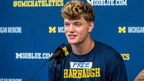 Jj Mccarthy Supports Suspended Jim Harbaugh Through T Shirt Statement