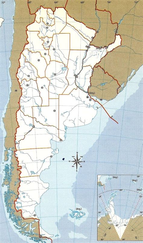 Map Political Division Of Argentina Mapa De Argentina Mapas 12744 The