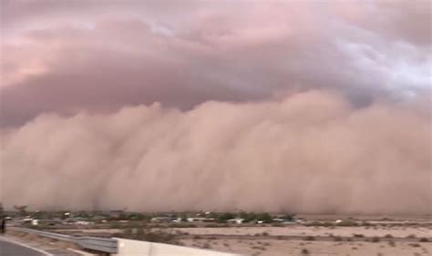 Arizona Dust Storm Apocalyptic Wall Of Dust Smothers Phoenix After