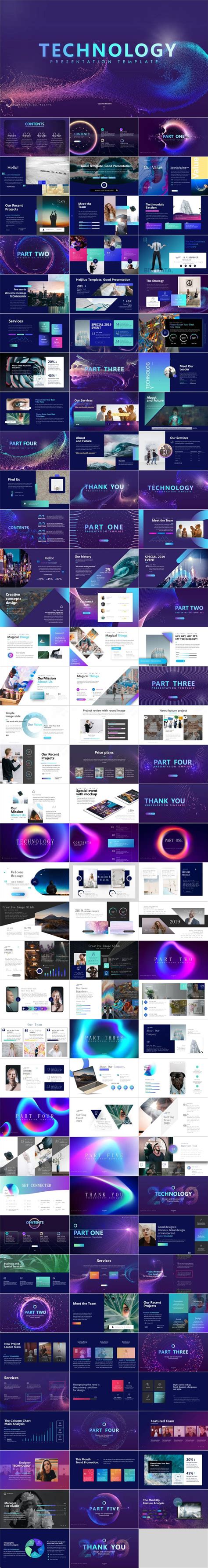 Check Out My Behance Project 4 In 1 Beautiful Technology Powerpoint