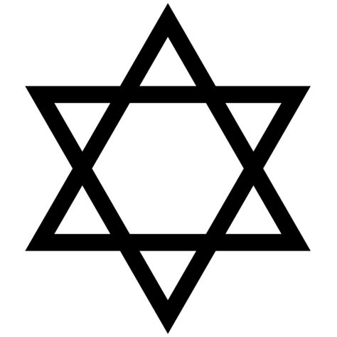 Thin Star Of David Sticker