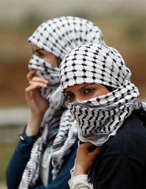 Palestinian Women Keffiyeh Palestine Perkumpulan Wanita Gambar Wanita