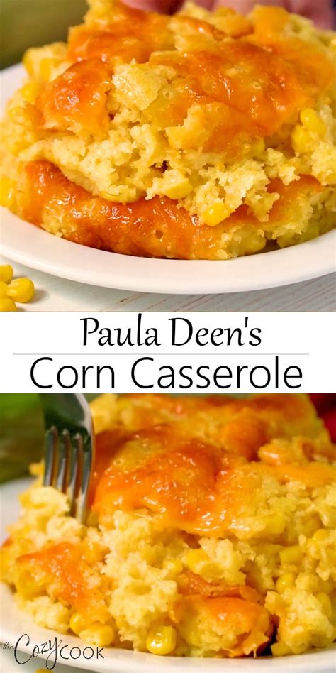 Add corn to pan, and cook, stirring frequently, for 5 minutes. Paula Deen's Corn Casserole in 2020 | Thanksgiving recipes ...
