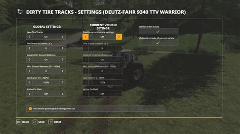 Fs19 Dirty Tire Tracks 110 4 Farming Simulator 19 17 15 Mod