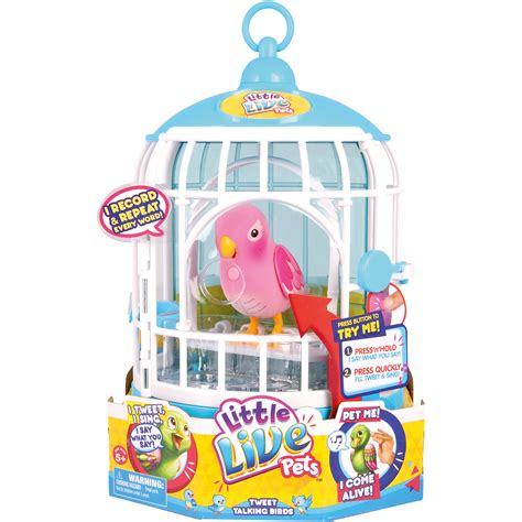 Moose Toys Little Live Pets Pink Bird with Cage - Walmart.com - Walmart.com