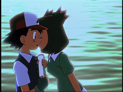 Pokemon Ash And Iris Kiss