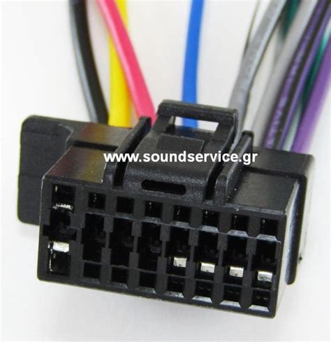 Sony Iso 03 Cable Car Audio 16 Pin 12 Cables Mex Iso Connectors Cables