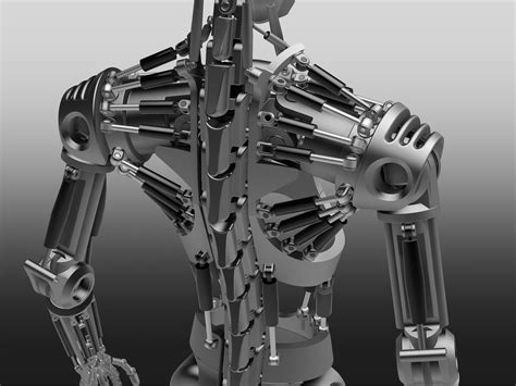 Humanoid Robot Skeleton Step Igesstlautodesk Inventor 3d Cad