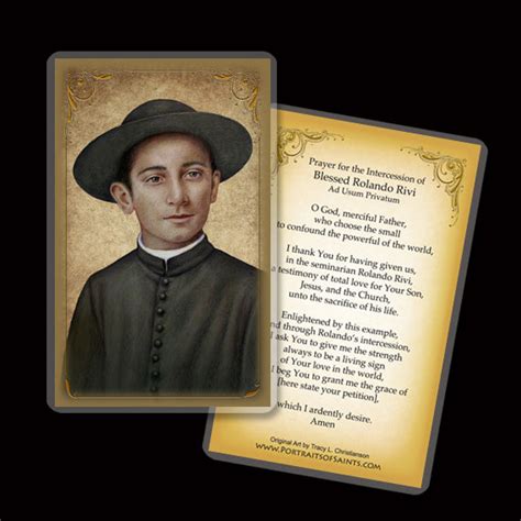 Bl Rolando Rivi Holy Card Portraits Of Saints