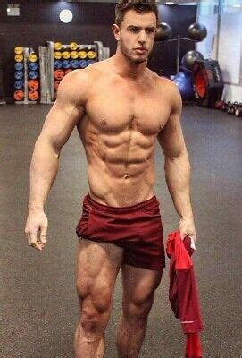 Shirtless Male Beefcake Muscular Gym Jock Body Builder Physique PHOTO X G EBay