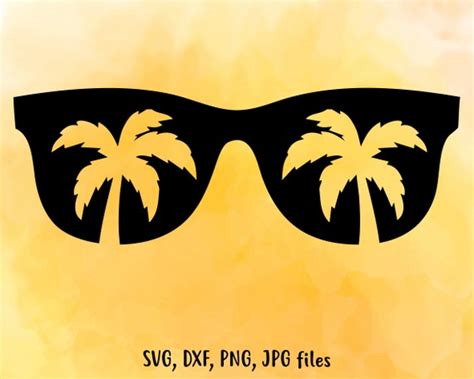 Summer Beach SVG Sunglasses SVG Summer Cut File Summer Etsy