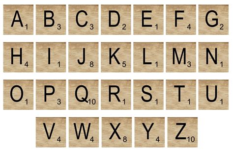 Wood Scrabble Alphabet Clipart Scrabble Letters Png By Art And Funny