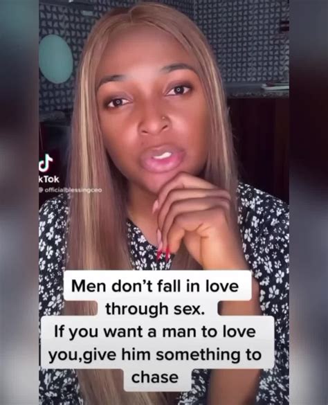 Blessing Ceo Says Men Don T Fall In Love Through Sex Give Them Something To Chase They Are