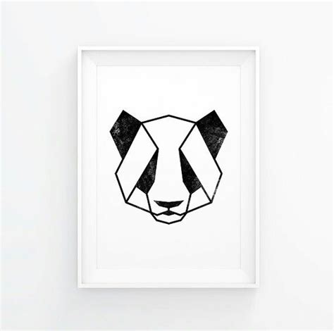 Pin By Julie On Geometric Animals Geometric Animals Panda Art