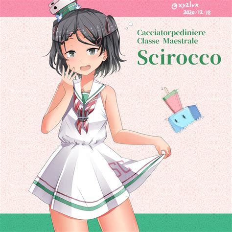 Scirocco Kantai Collection Drawn By Hebitsukai San Danbooru