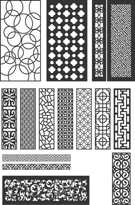 15 Pattern Vectors Dxf File For Cnc Designs Cnc Free Vectors For All