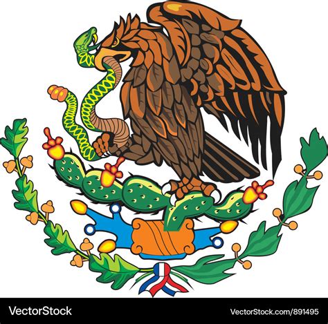 Mexico Coat Of Arms Royalty Free Vector Image VectorStock