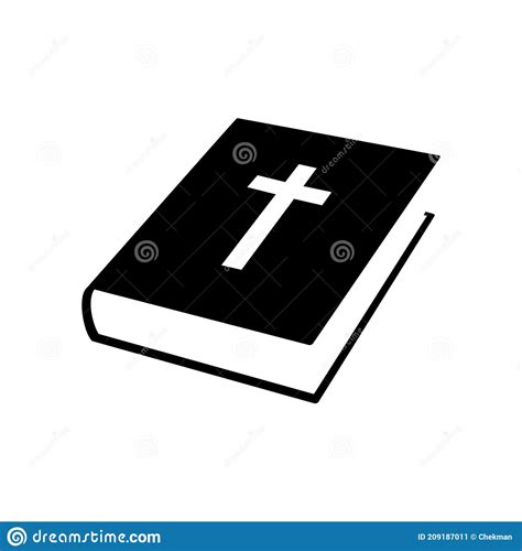Icono Del Libro De La Biblia Ilustración Vectorial Libro De Iglesia