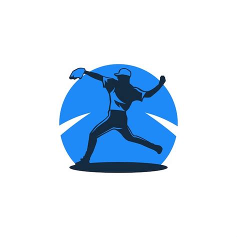 Premium Vector Baseball Player Vector Logo Design