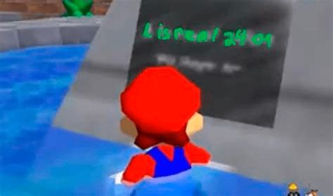 Super Mario 64 Luigi Hermano De Mario Bros Aparece En El Código