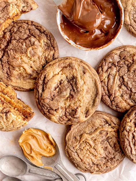 easy chewy peanut butter nutella cookies broken oven baking
