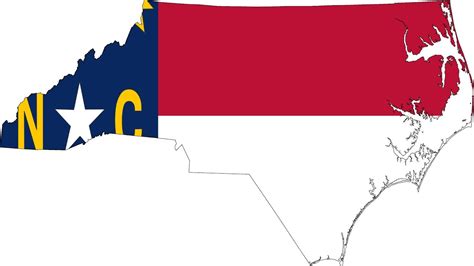 Flag Map Of North Carolina Svg Youtube